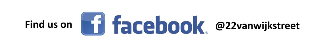 Facebook  https://www.facebook.com/22vanwijkstreet
